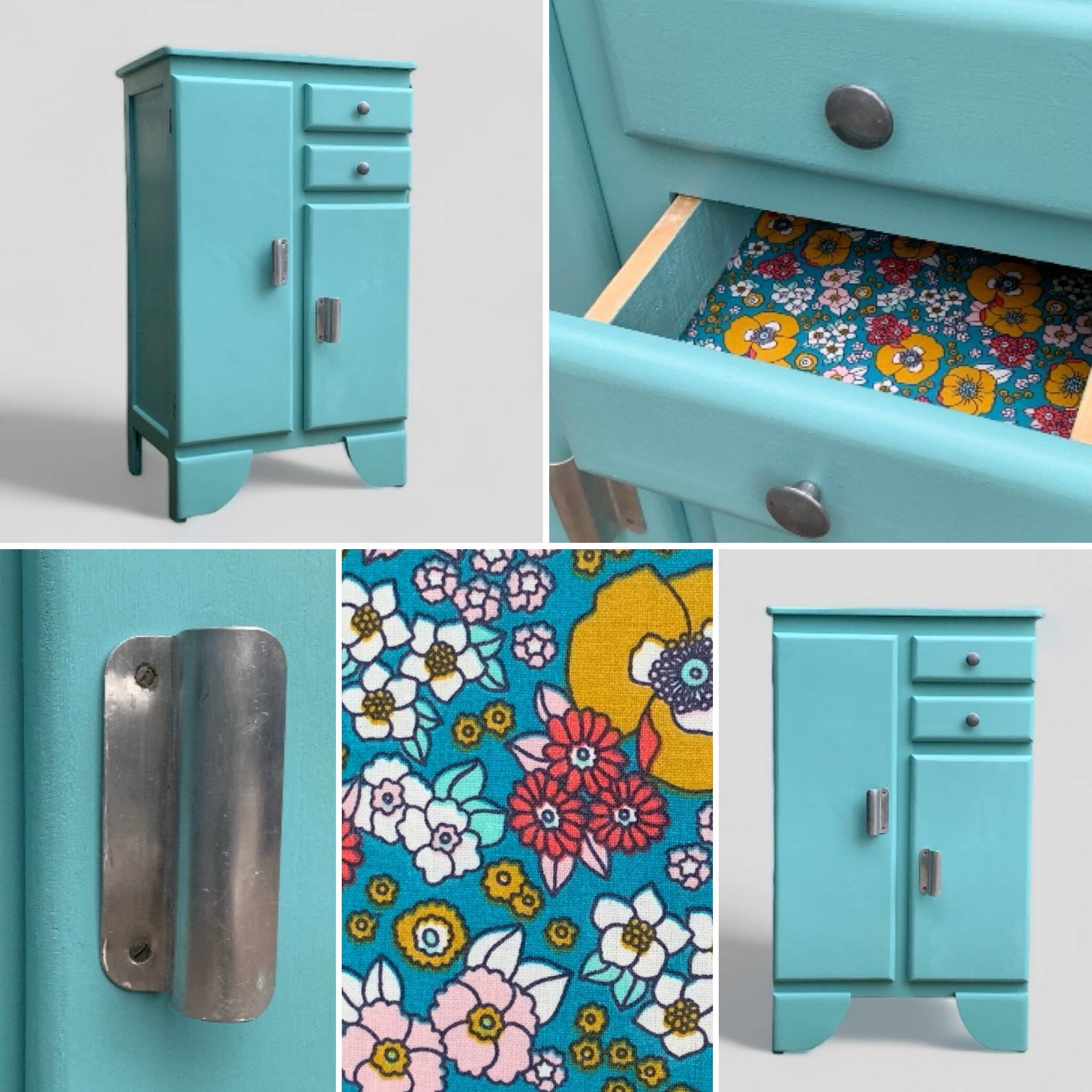 Mado turquoise sideboard vintage 1950
