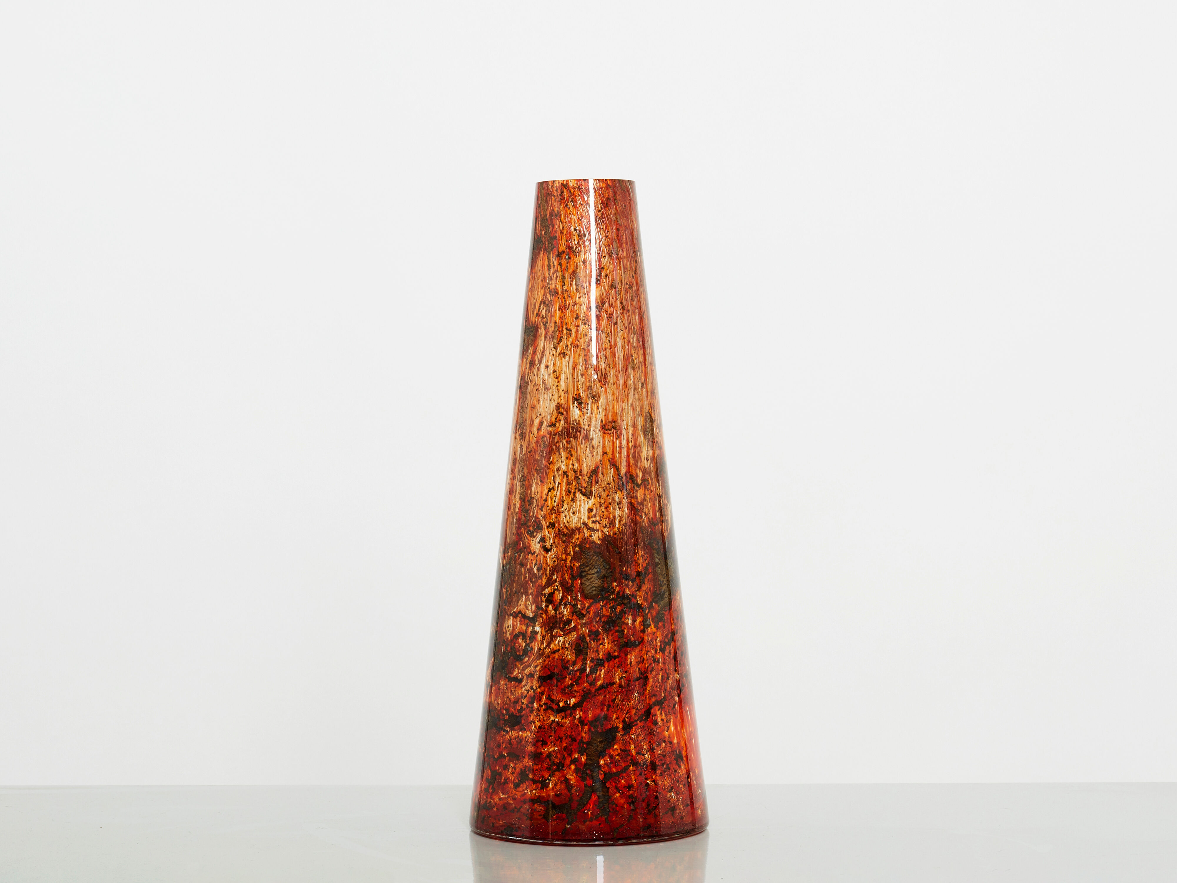 Glass vase of murano around 1970
