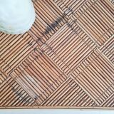 Antique rattan coffee table