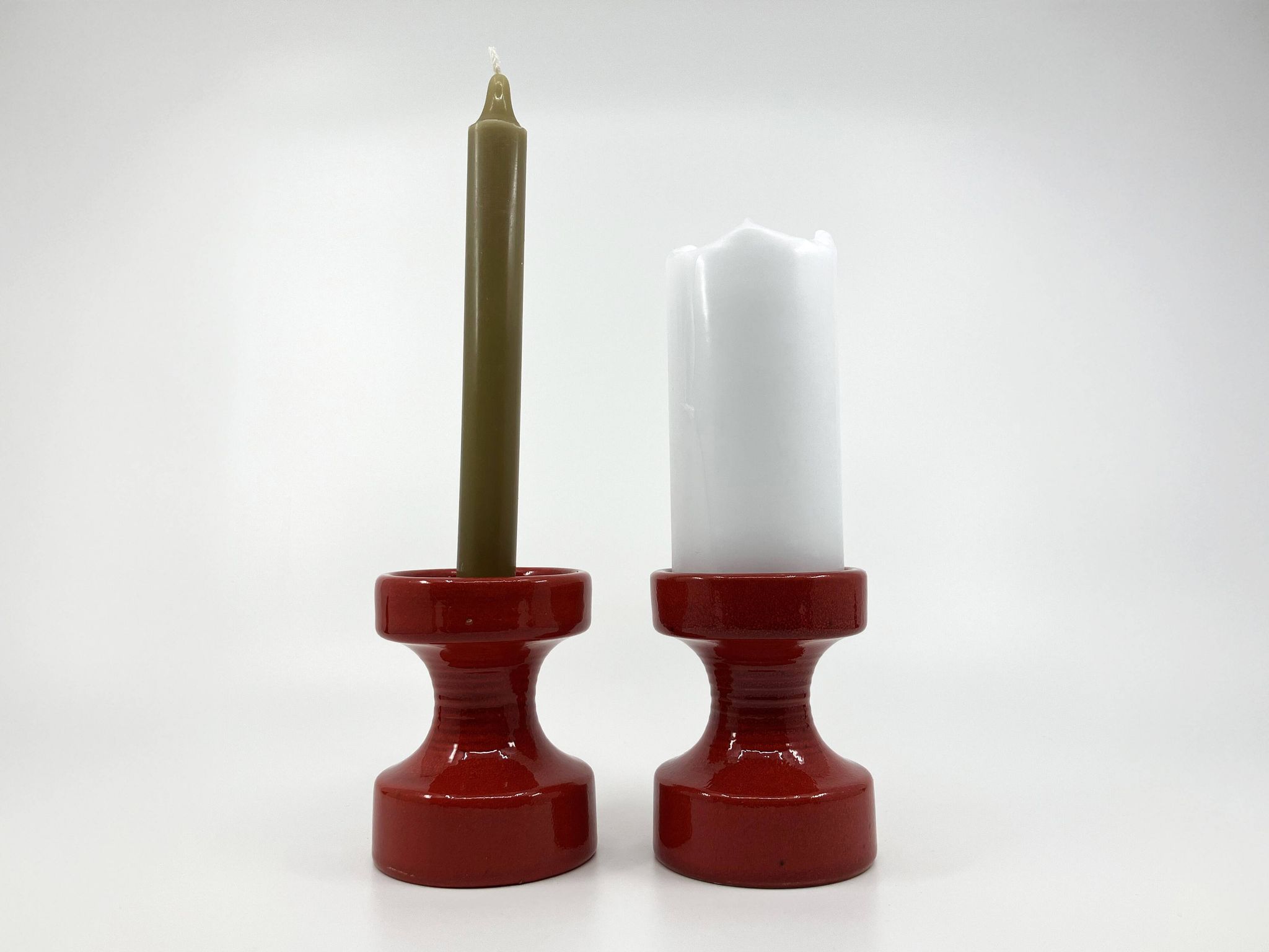 2 Steuler ceramic candle holders • Design Cari Zalloni • Circa 60-70