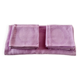 Antique tablecloths Adamascada tablecloth and 12 purple napkins