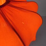 Wine bottle table lamp with fabric shade, 1970s