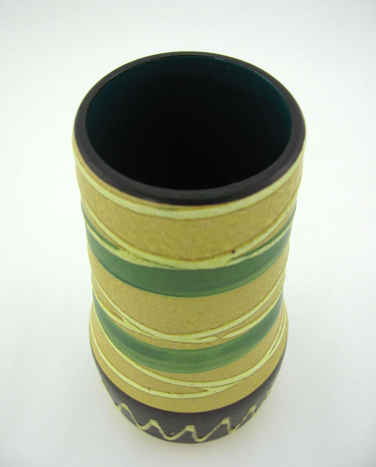 Matte ceramic vase - Scheurich 529-18 - West Germany Pottery - vintage 50s