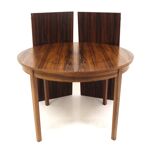 Scandinavian extendable rosewood dining table, Sweden, 1960s