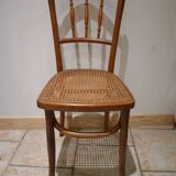 Set of six bistro chairs