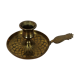 Pineapple brass bougeoir