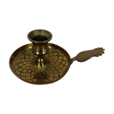 Pineapple brass bougeoir