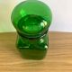 Vintage green glass jar 1970