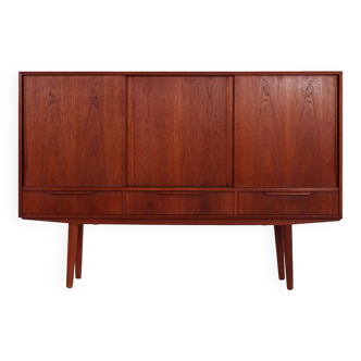 Teak highboard, Danish design, 1960s, designer: E.W. Bach