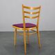 Ensemble de quatre chaises de salle à manger en hêtre des années 1960, Tchécoslovaquie