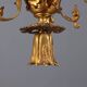 Antique gilded bronze chandelier with 3 lights, Italy, 20th century.