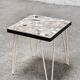 Table d'appoint mid-century avec incrustations de pierres mosaïques, 1960
