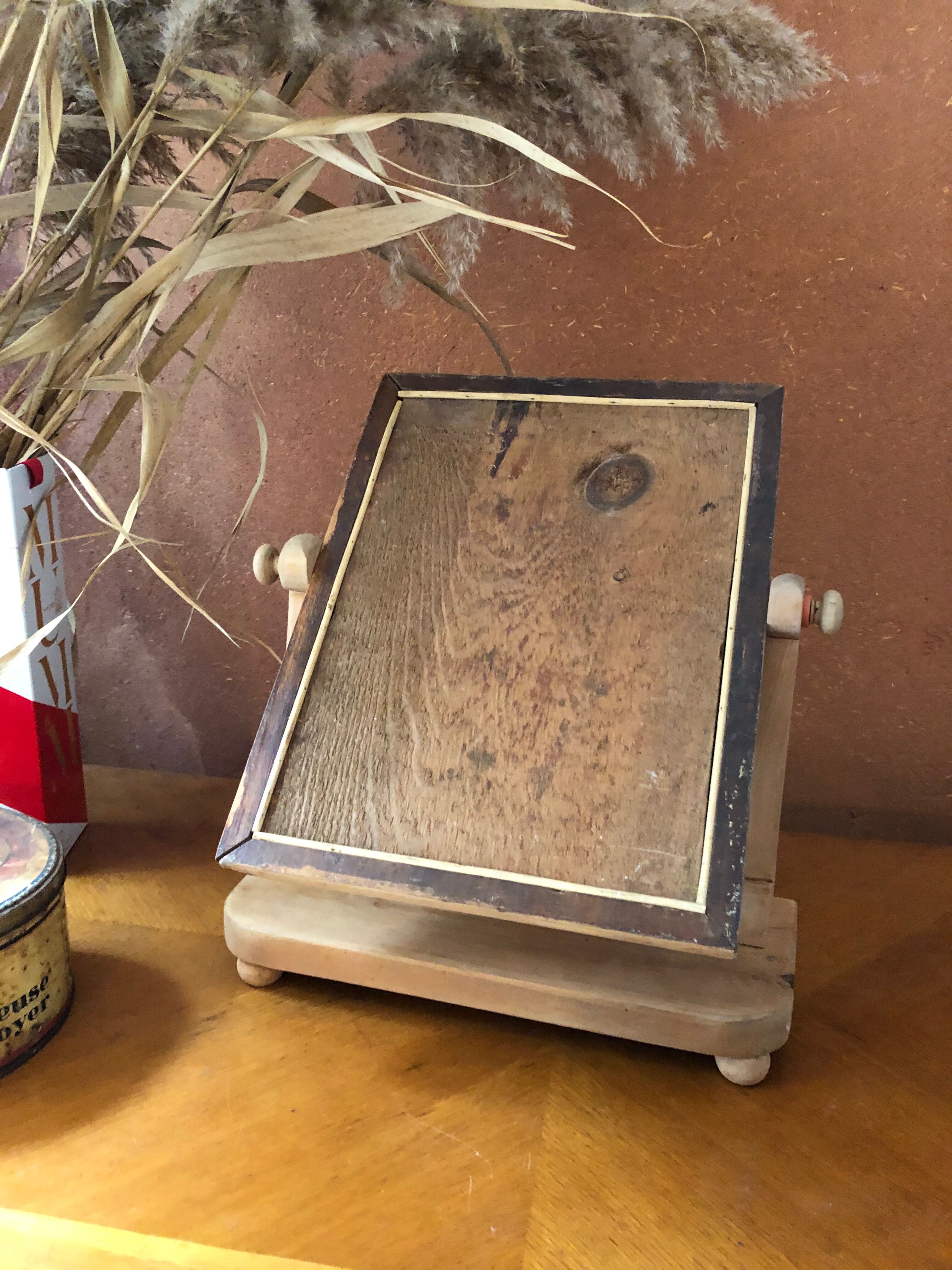 Mirror table psyche old hairdresser