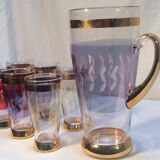 Service of 6 glasses with carafe