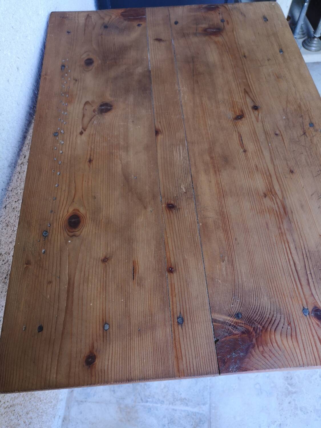 Old pine table