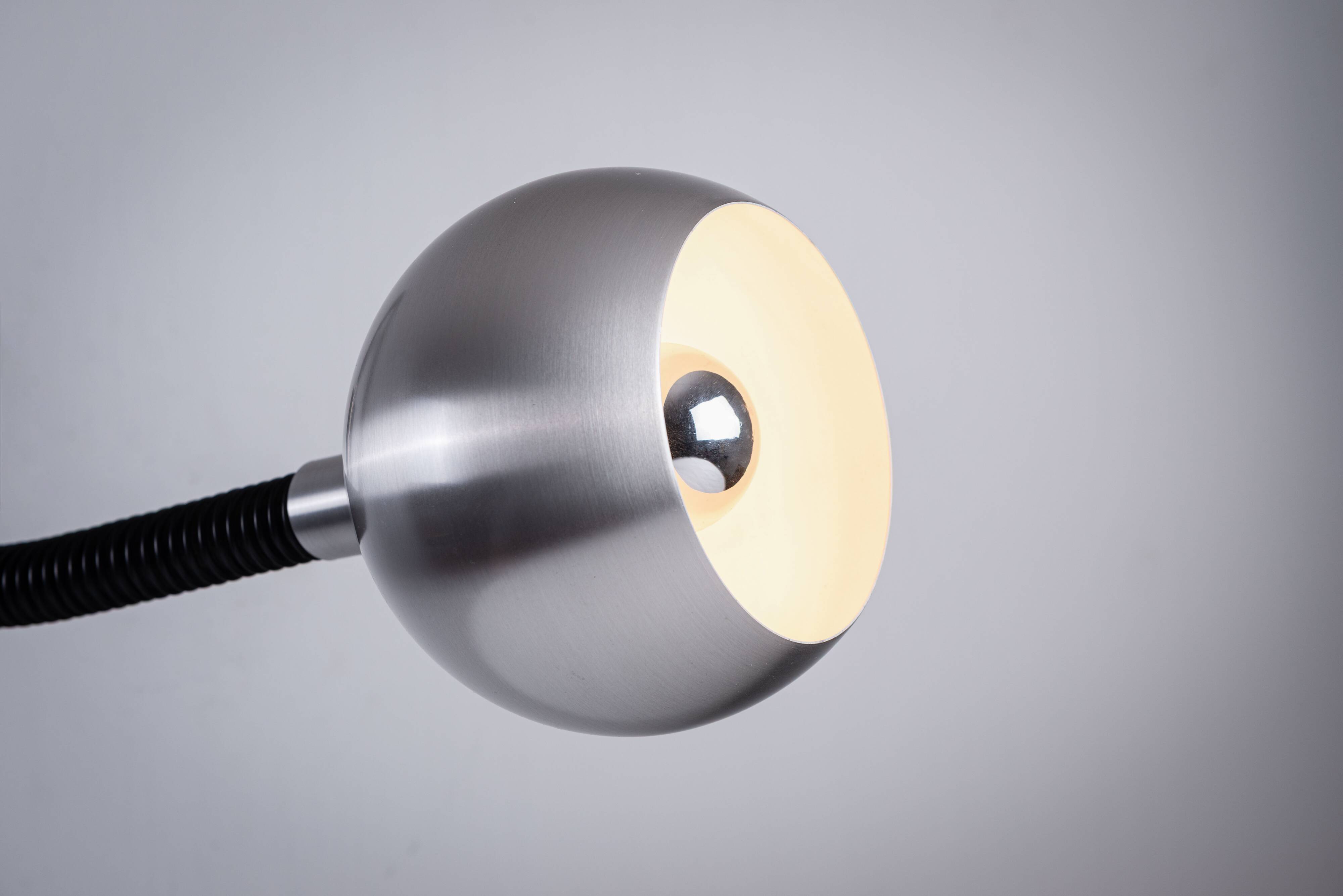 Martine Le Forestier ‘‘Serpent’’ wall lamp for Raak Amsterdam 1968