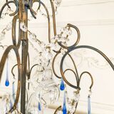 Lustre italien vintage Murano années 60-70, métal doré