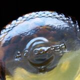 Pernod glasses with pineapple diamond tip decoration