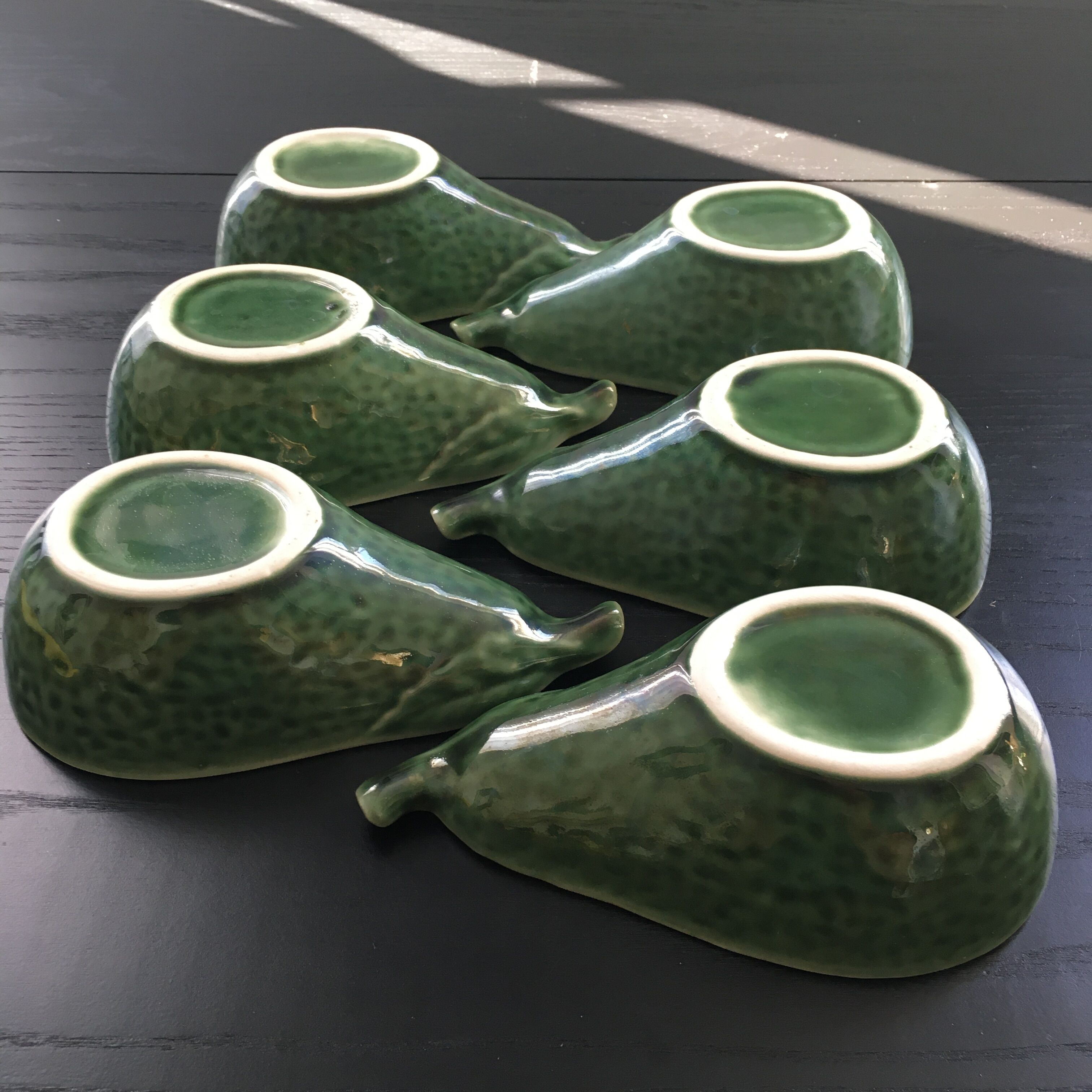Set of 6 avocado cups