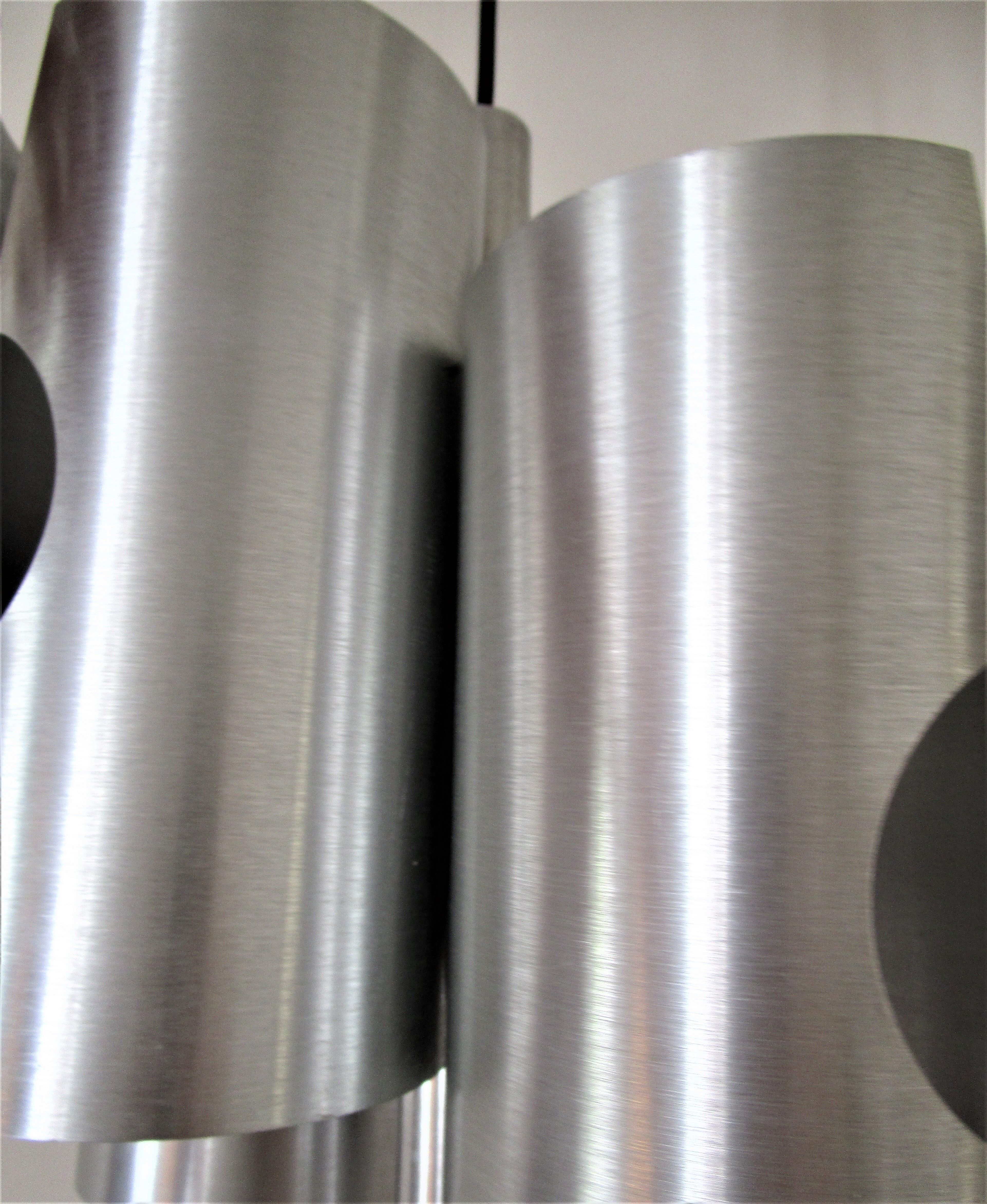 Lustre space age brushed aluminum 70s