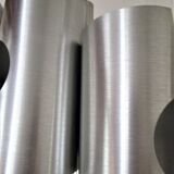 Lustre space age brushed aluminum 70s