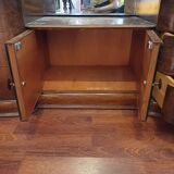 Dressing table large mirror free form vintage 1950