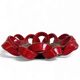 Vallauris Ceramic Centerpiece Bowl, Oxblood Faience, France, 1950s