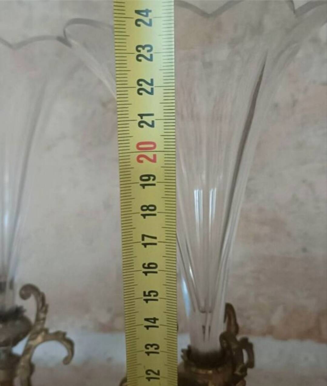 Paire de vases, cornets XIXème