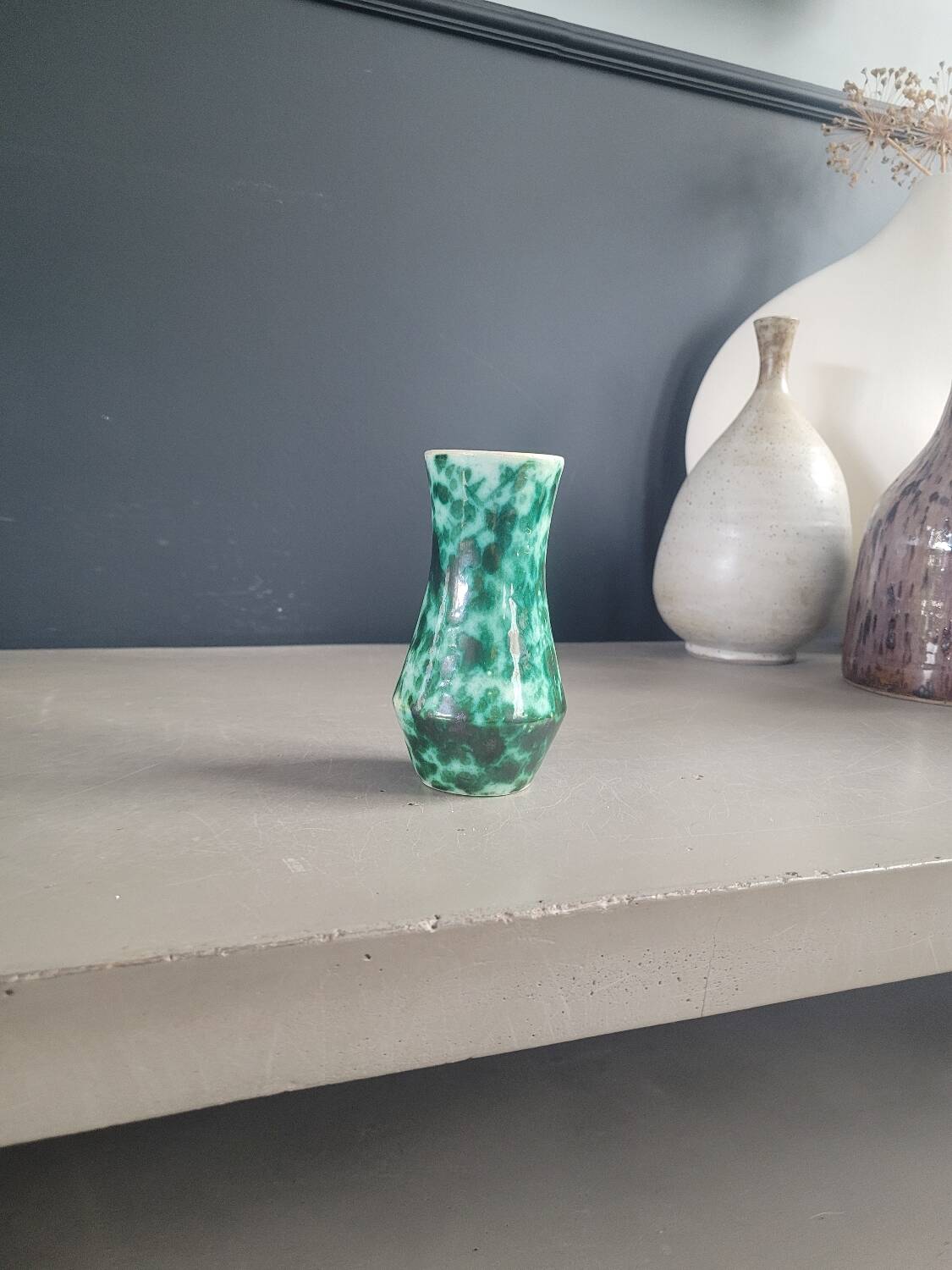 Small glazed ceramic vase