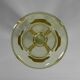 Art Deco thick glass vase with folded edge, 1950s