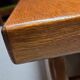 Brutalist coffee table oak 1970 vintage
