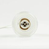 Mid Century Scandinavian Brass & Crystal Glass Ceiling Light By C.Fagerlund