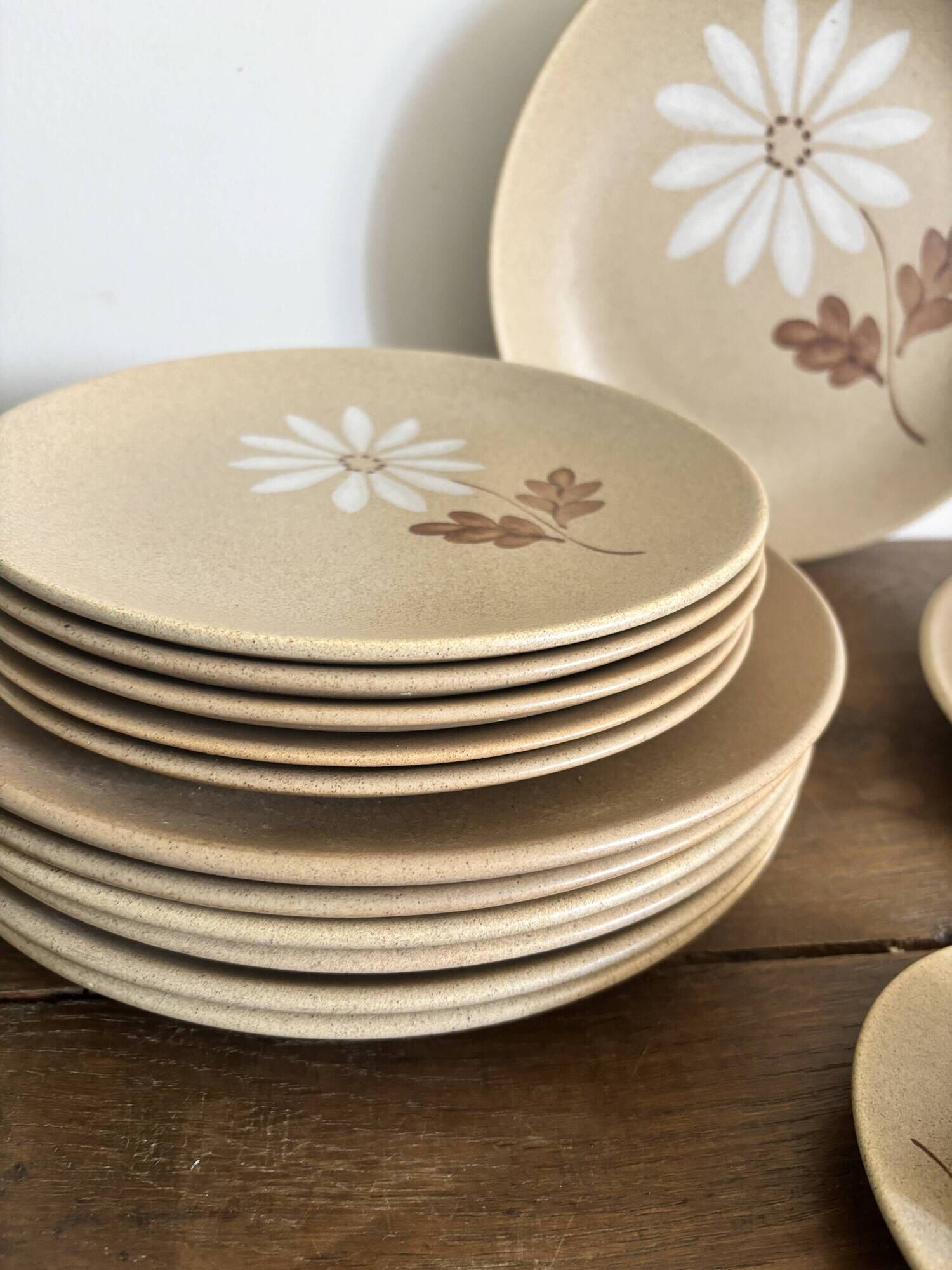 Vintage Autumn tableware from Saint-Amand – 16 pieces