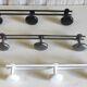 Metal coat racks with 3 hooks - mid 20th century