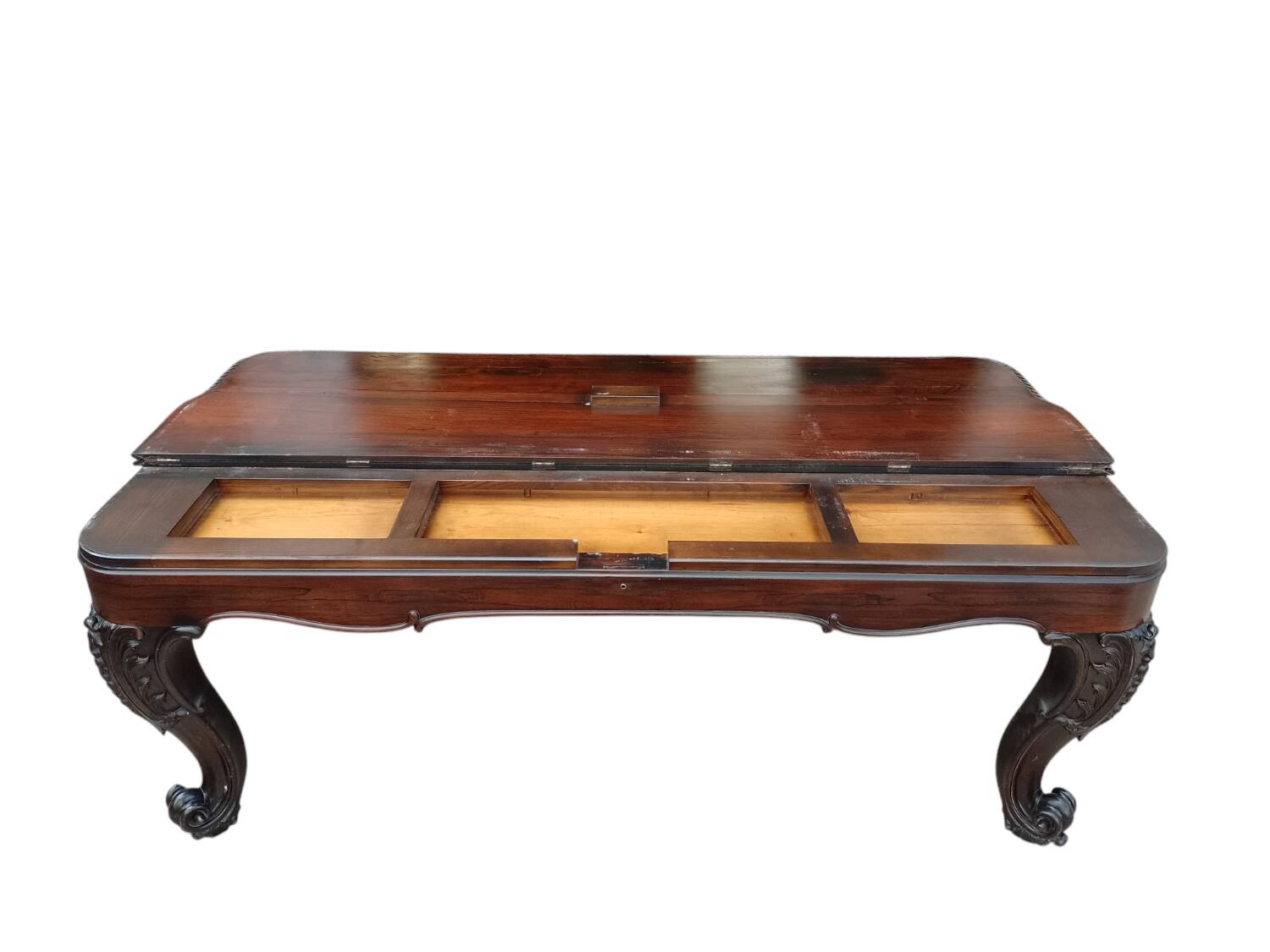 Large Louis XV style mahogany desk, 19th century