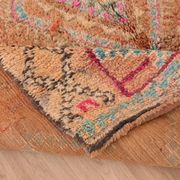 Peach Vintage Moroccan Rug 170 x 230 cm, Berber Wool Rug, Handmade Boho Rug