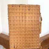 Vintage wicker/rattan suitcase