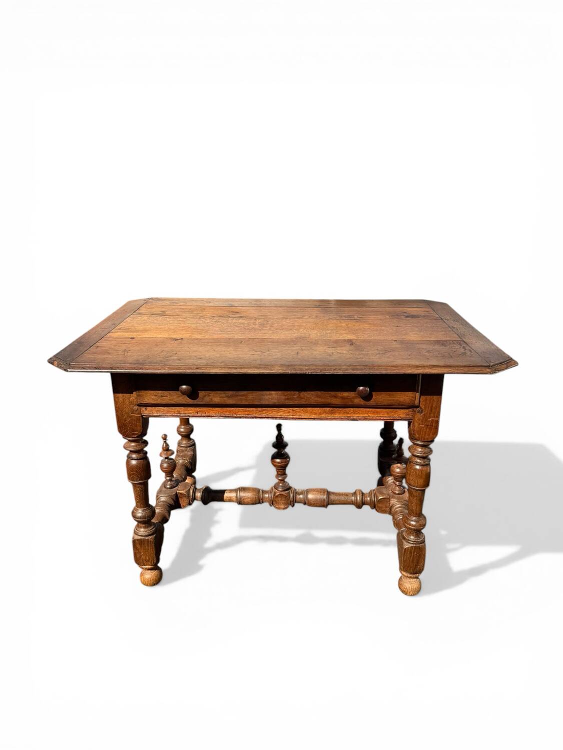 Louis XIV writing table/desk, light oak, 18th century.