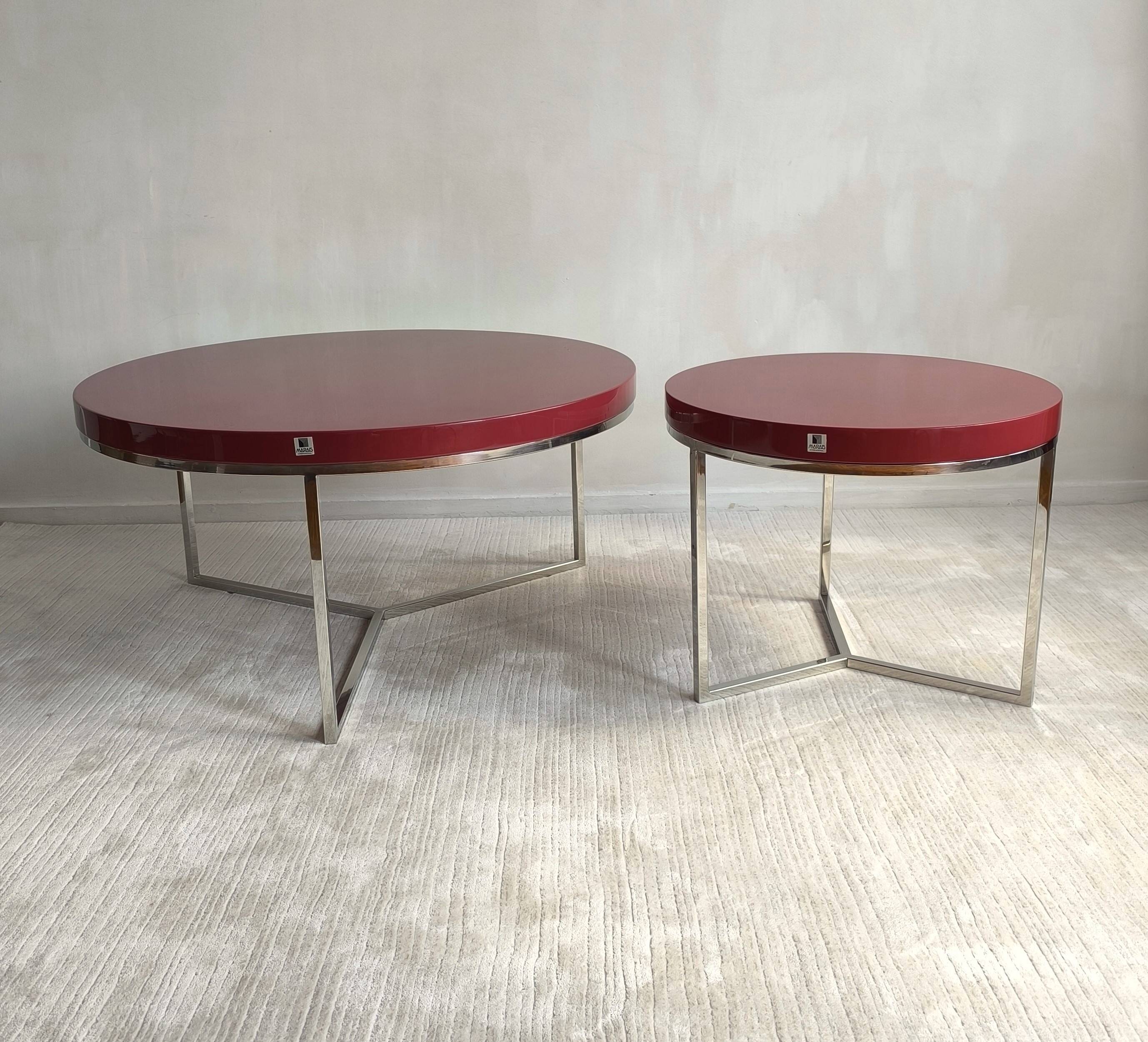 Magnificent “satellite” coffee tables by marais international