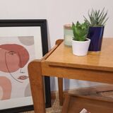 Art deco double top side table