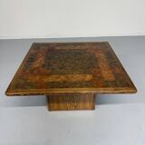 Table basse bois marqueterie design scandinave rolf middel et lindum