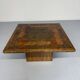 Table basse bois marqueterie design scandinave rolf middel et lindum