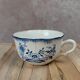 Antique Sarreguemines blue & white cup – French earthenware