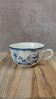 Antique Sarreguemines blue & white cup – French earthenware