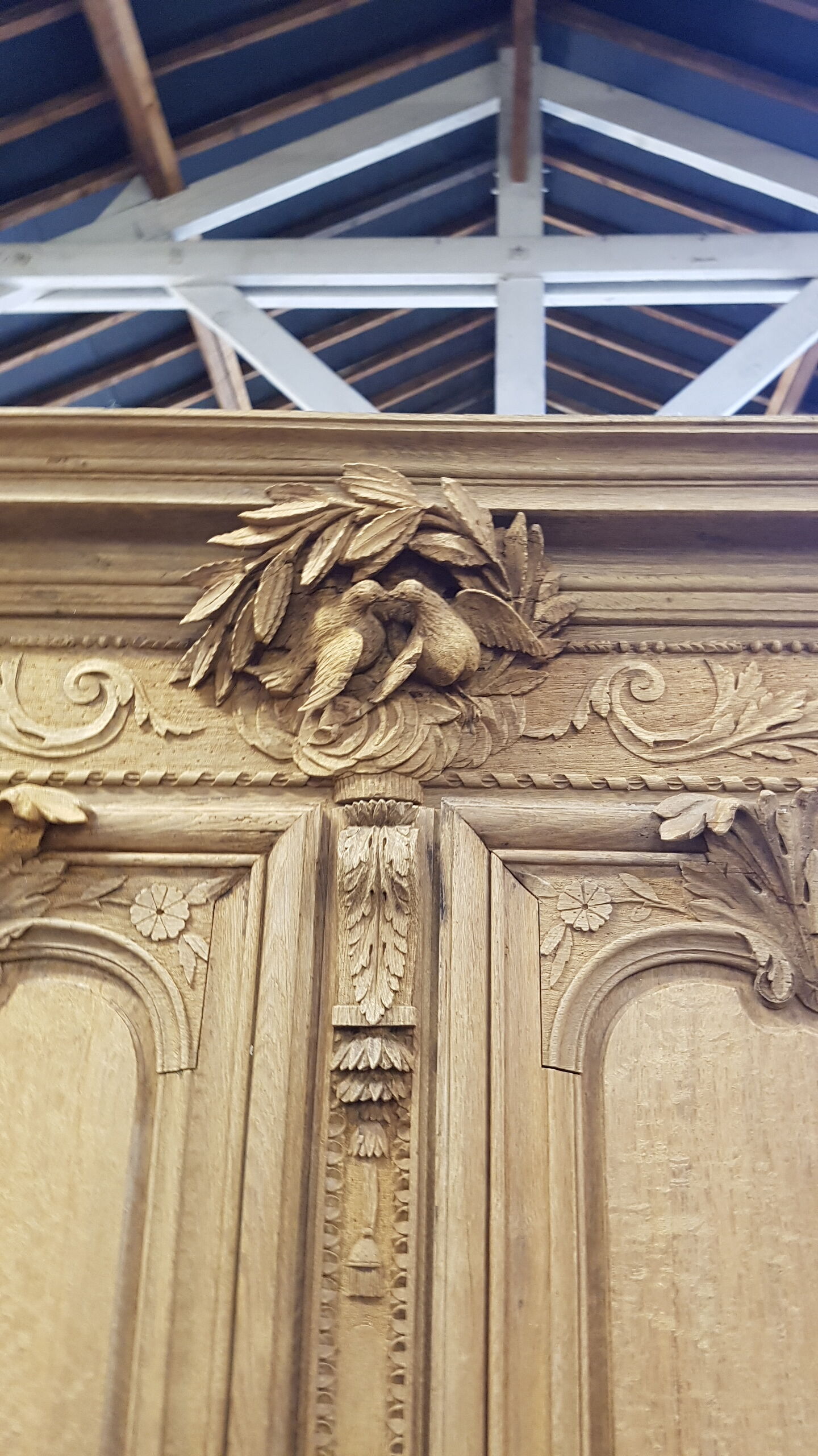 Old Norman wardrobe stripped