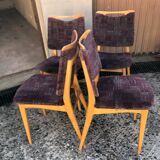 Vintage blond wood chairs from the 60s