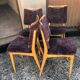 Chaises bois blond vintage années 60