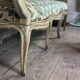 Painted and gilded wooden bench, Venice, 18th century