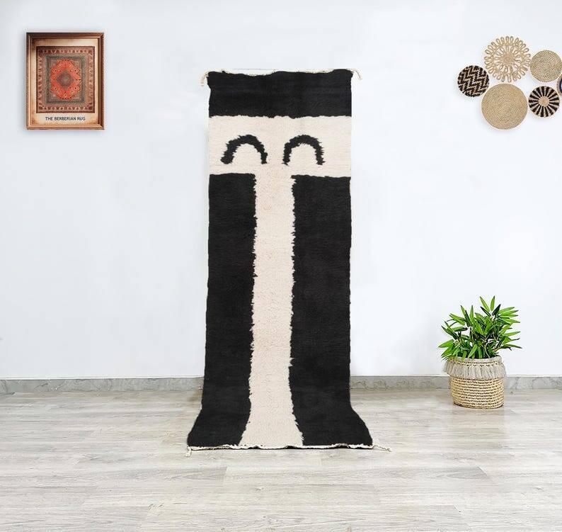 Handmade runner rug 300cm x 70cm