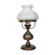 Small Art Deco opaline lamp, brass foot
